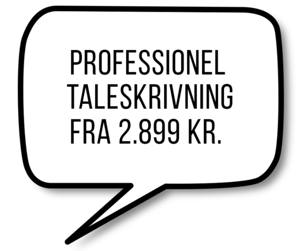 Fra 2.899 kr. kan du få skrevet en personlig tale helt fra bunden.