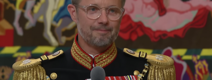 Kronprins Frederik holder tale for Dronning Margrethe i anledning af hendes 50-års regentjubilæum